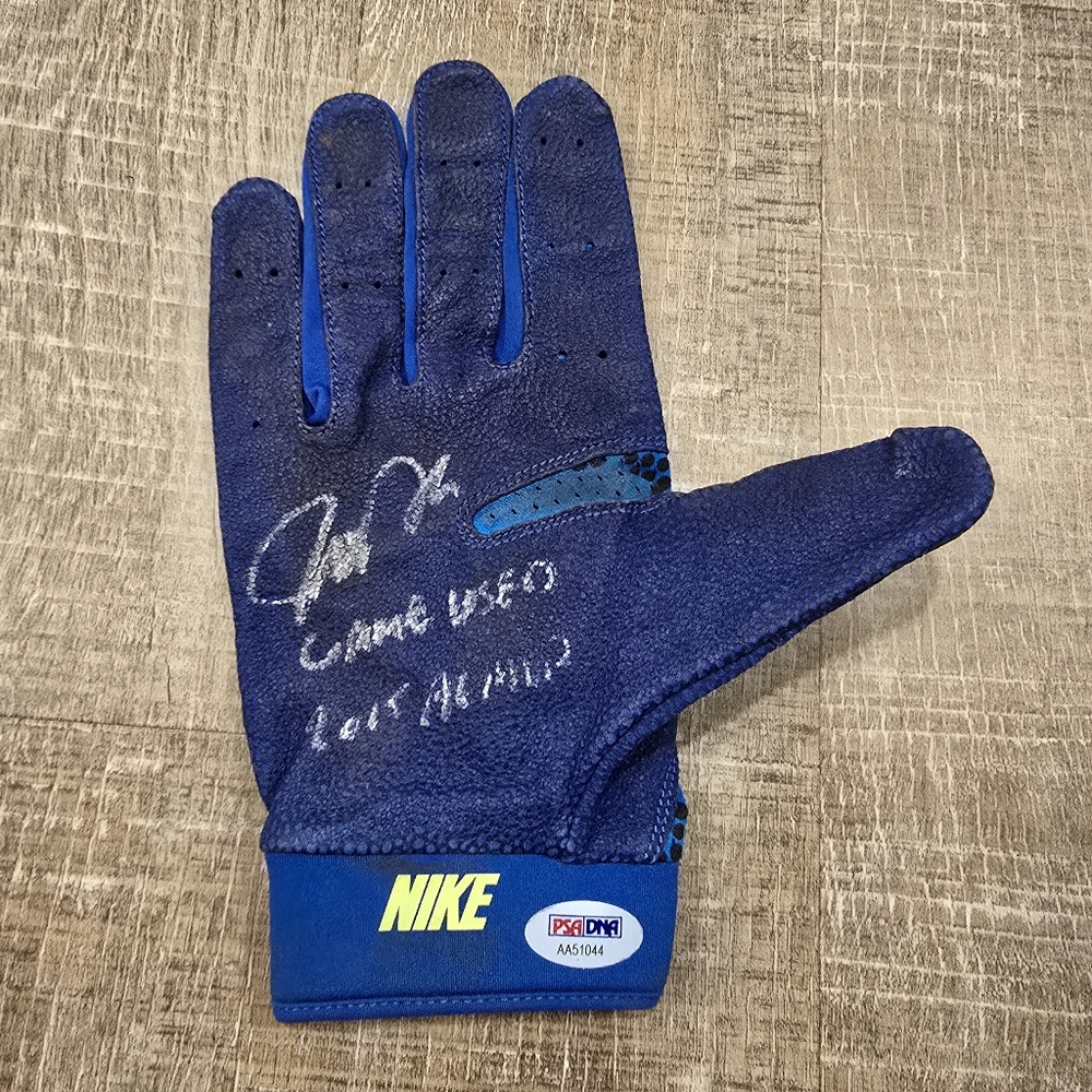 Josh Donaldson Signed Game Worn Batting Glove PSA (Single Glove) Blue Jays